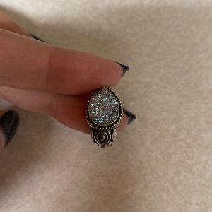 Drusy Earrings - Sterling Silver